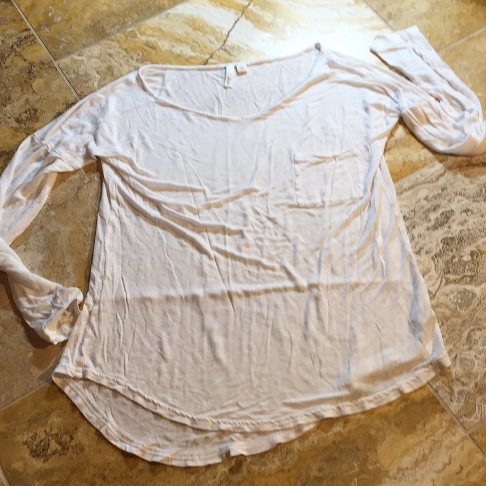 Frenchi Supersoft boat neckline pocket longsleeved